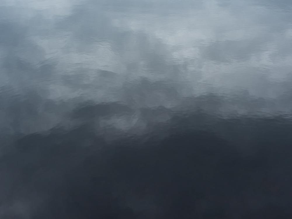 Sky reflected in water